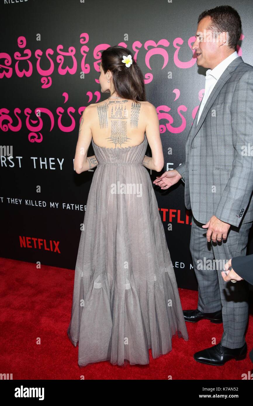 New York, NY, USA. 14th Sep, 2017. Angelina Jolie, Scott Stuber at