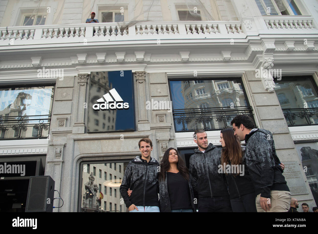 El futbolista Bale imagen de la nueva linea de ropa ZNE Pulse de la firma Adidas. Madrid 15/09/2017 Stock Photo Alamy