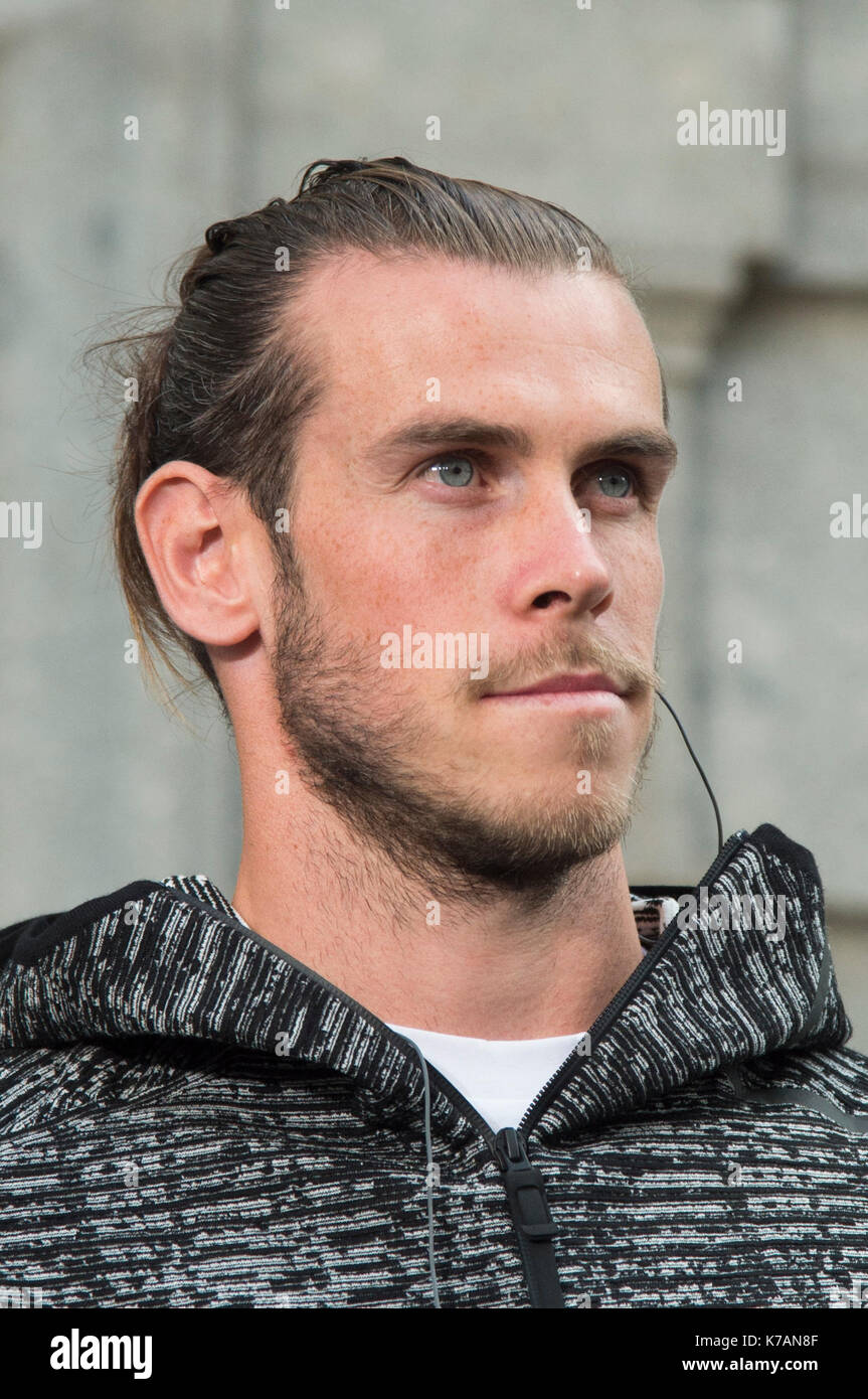 El futbolista Gareth Bale imagen de la nueva linea de ropa ZNE Pulse de la  firma Adidas. Madrid 15/09/2017 Stock Photo - Alamy