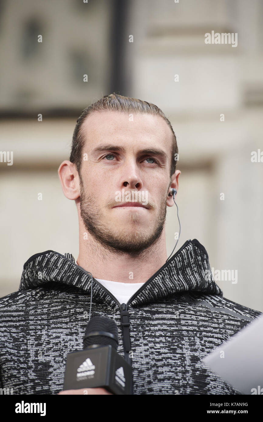 Madrid, Spain. 15th Sep, 2017. Gareth Bale attended the presentation of  Z.N.E. Pulse Collection by Adidas