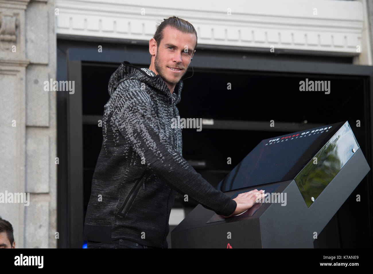 The footballer Gareth Bale image of the new clothes line ZNE Pulse of the  firm Adidas. September 15, 2017in Madrid Stock Photo - Alamy