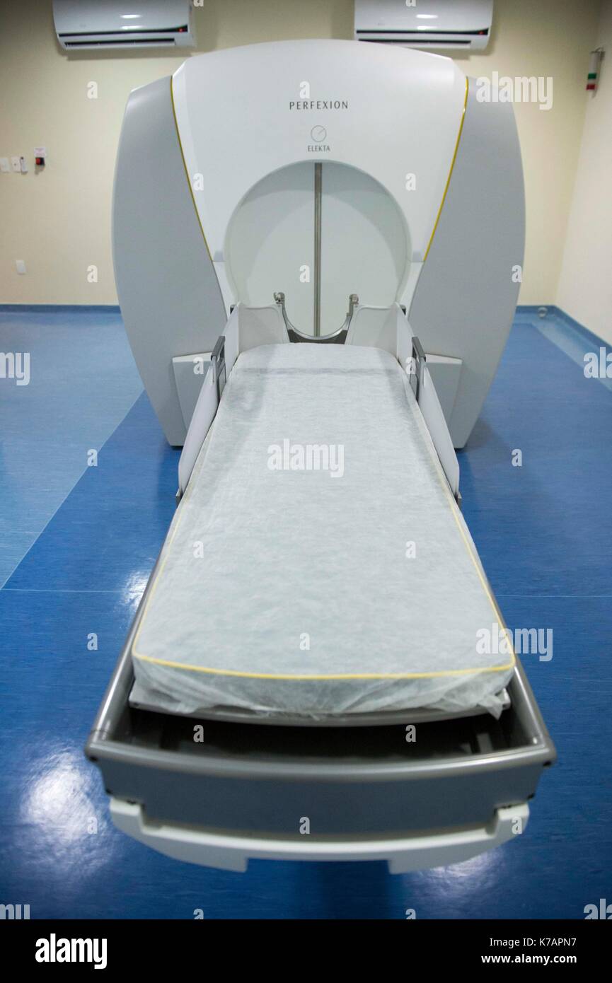 Gamma Knife Equipment During the inauguration at the radiosurgery