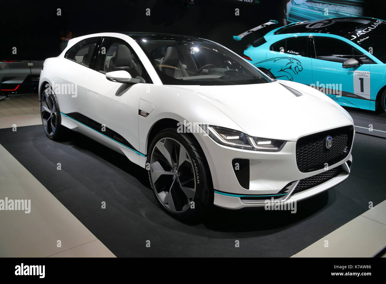 Frankfurt, Germany. 15th Sep, 2017. Car manufacturers from all over the world present their newest models and concept cars at this year's IAA car exhibition. Electric and hybrid cars were at the centre of attention. Credit: Uwe Deffner/Alamy Live News Stock Photo