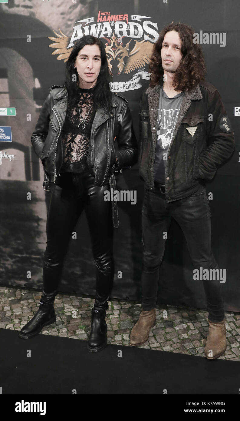 Berlin, Germany. 15th Sep, 2017. The Dutch band Dool arriving at the Metal Hammer Awards in Berlin, Germany, 15 September 2017. Photo: Jörg Carstensen/dpa/Alamy Live News Stock Photo