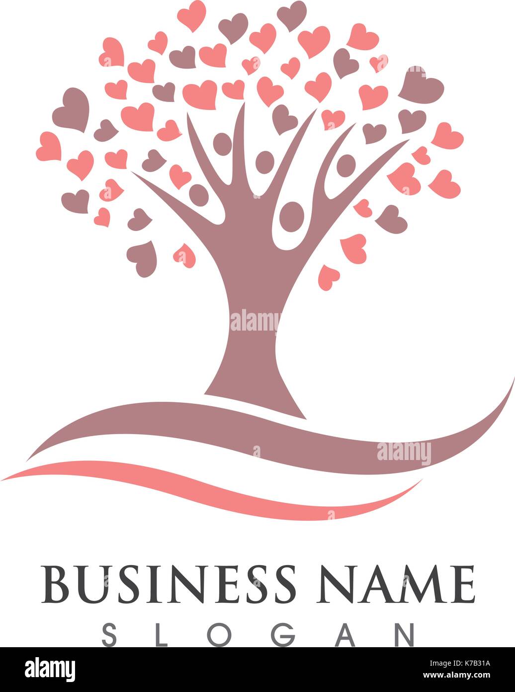 Tree icon logo template vector illustration Stock Vector Image & Art ...