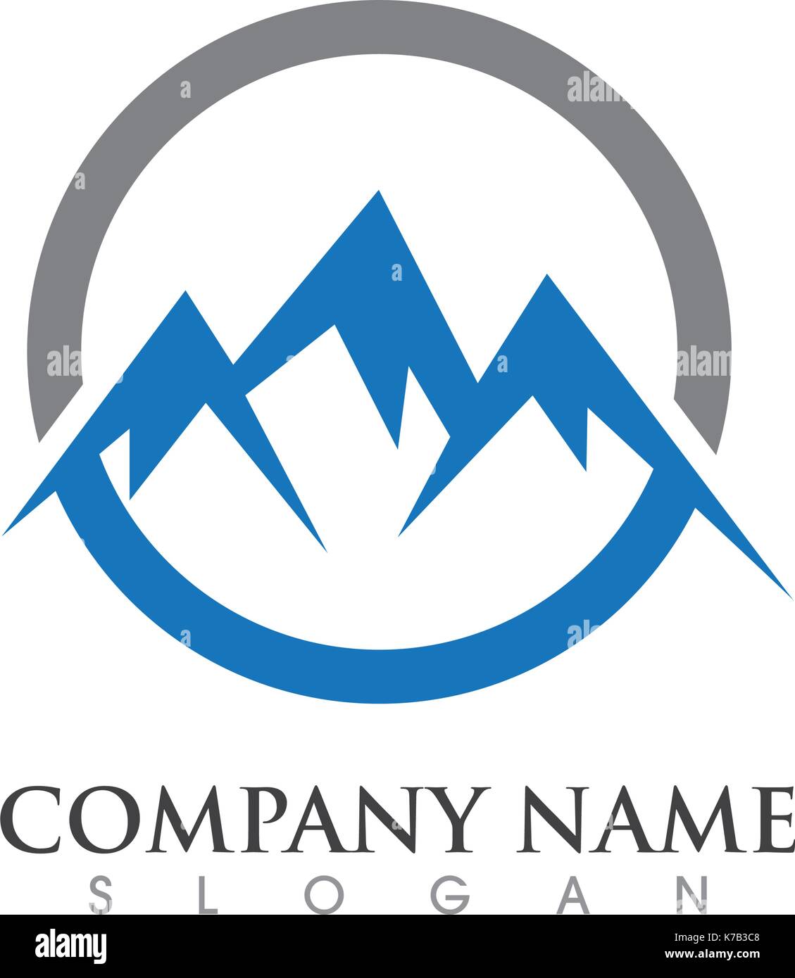 Mountain vector icon illustration design template Stock Vector Image ...