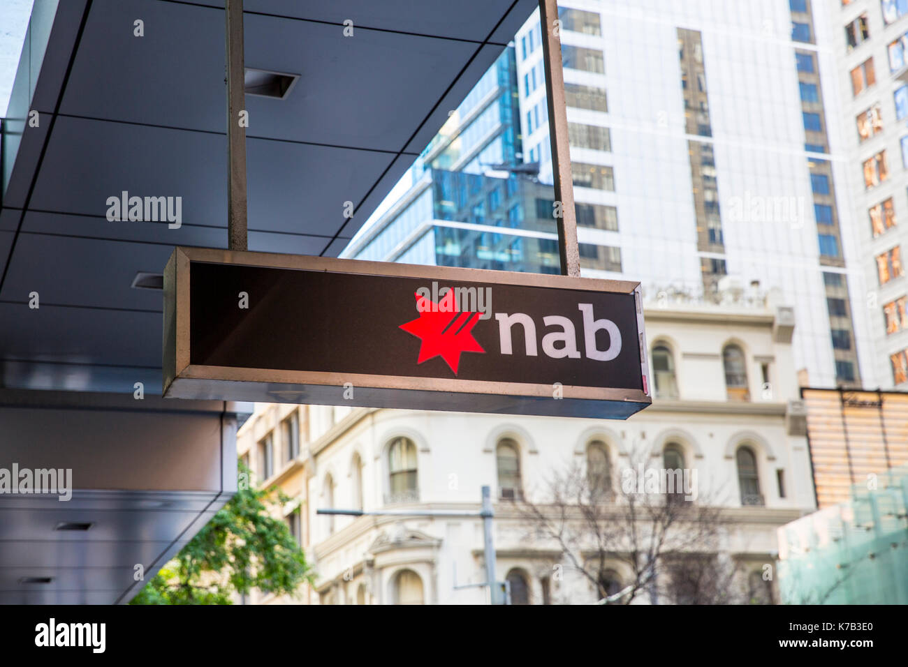 National Australia Bank Nab Bank Sign In Sydney Australia Stock Photo Alamy