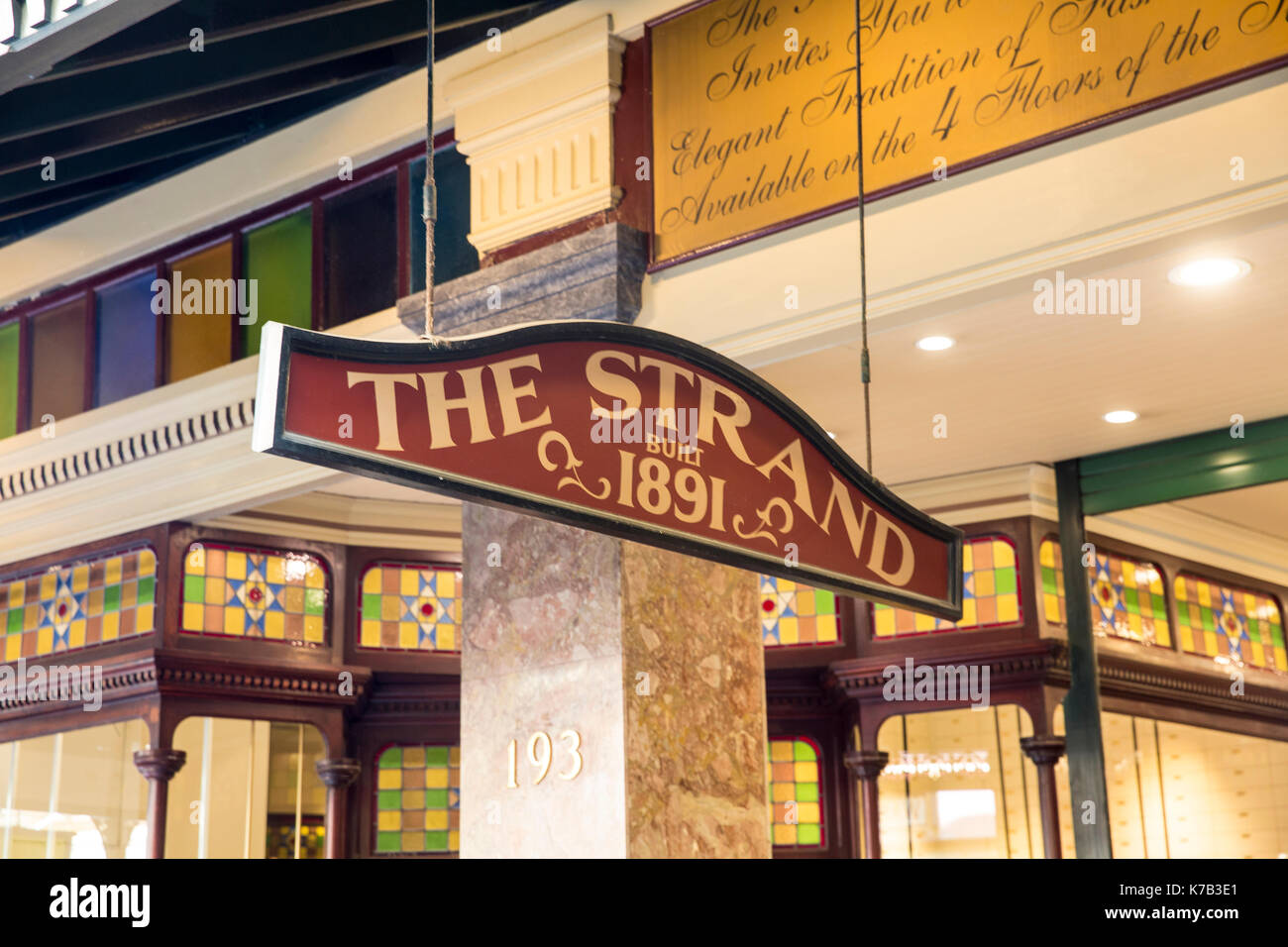 The Strand Arcade Victorian shopping mall centre in Sydney city centre
