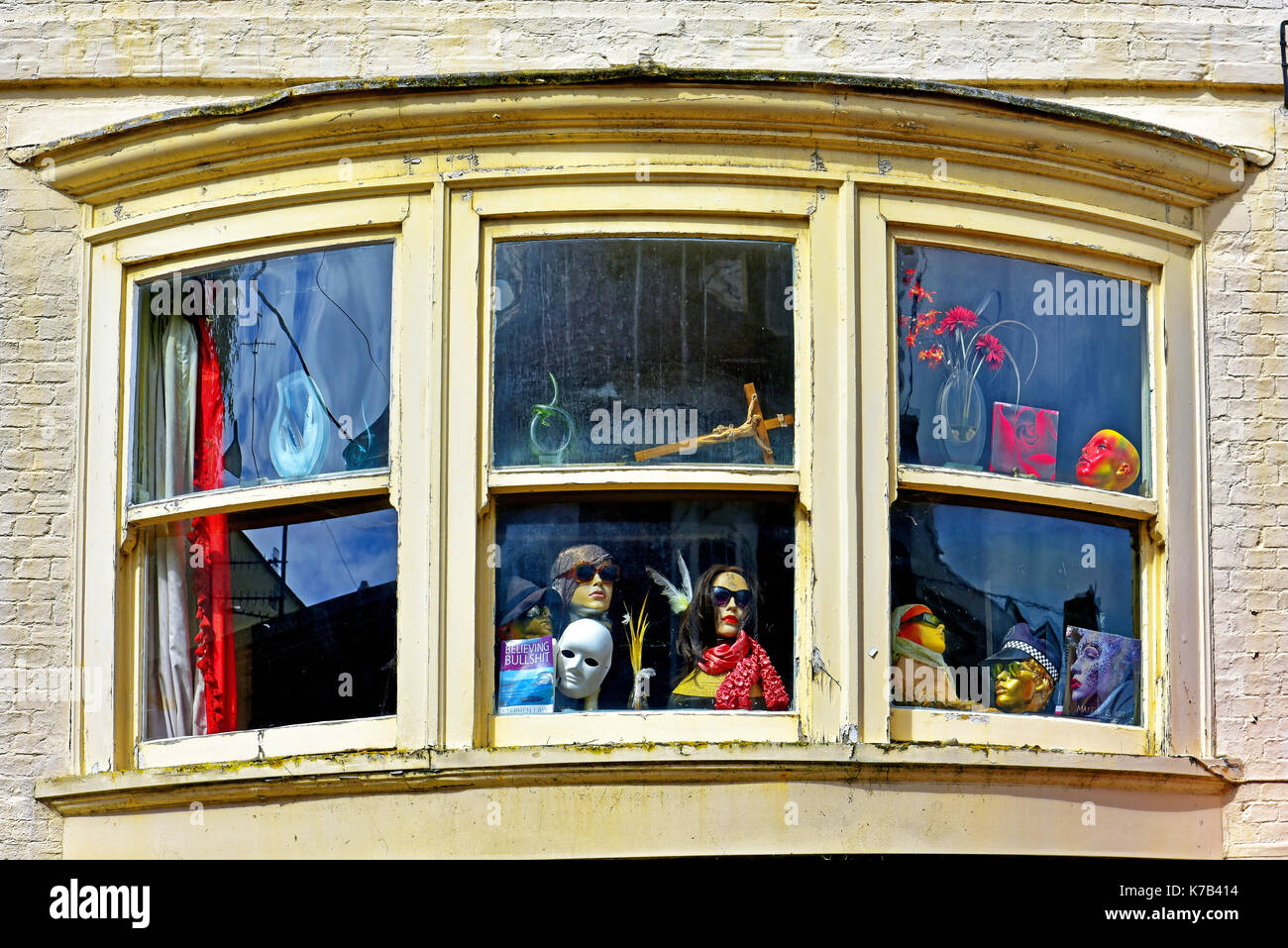 Weymouth Dorset window shoppers Stock Photo Alamy