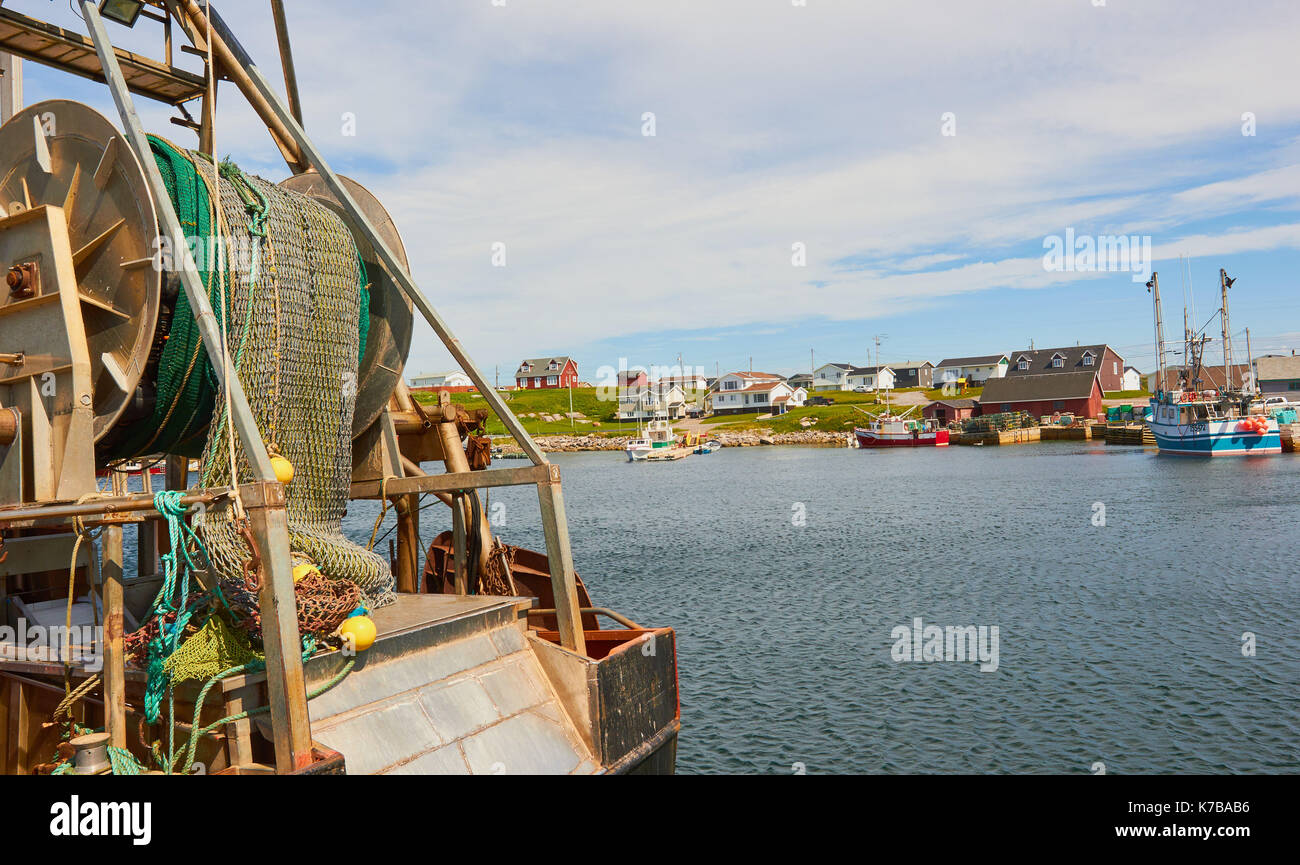 Fishing nets, Port au Choix, Newfoundland, Canada Stock Photo Alamy