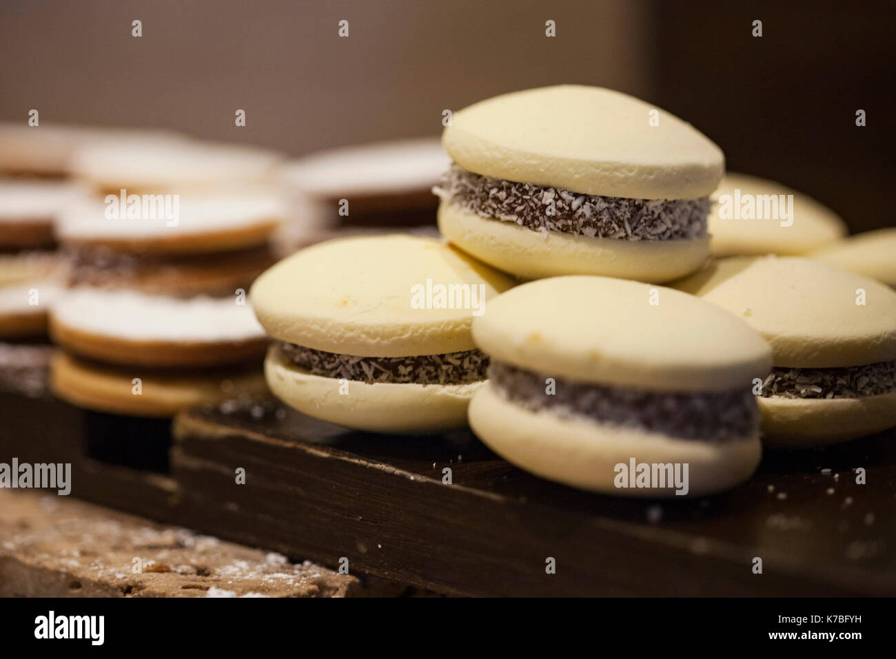 Alfajores cookies Stock Photo