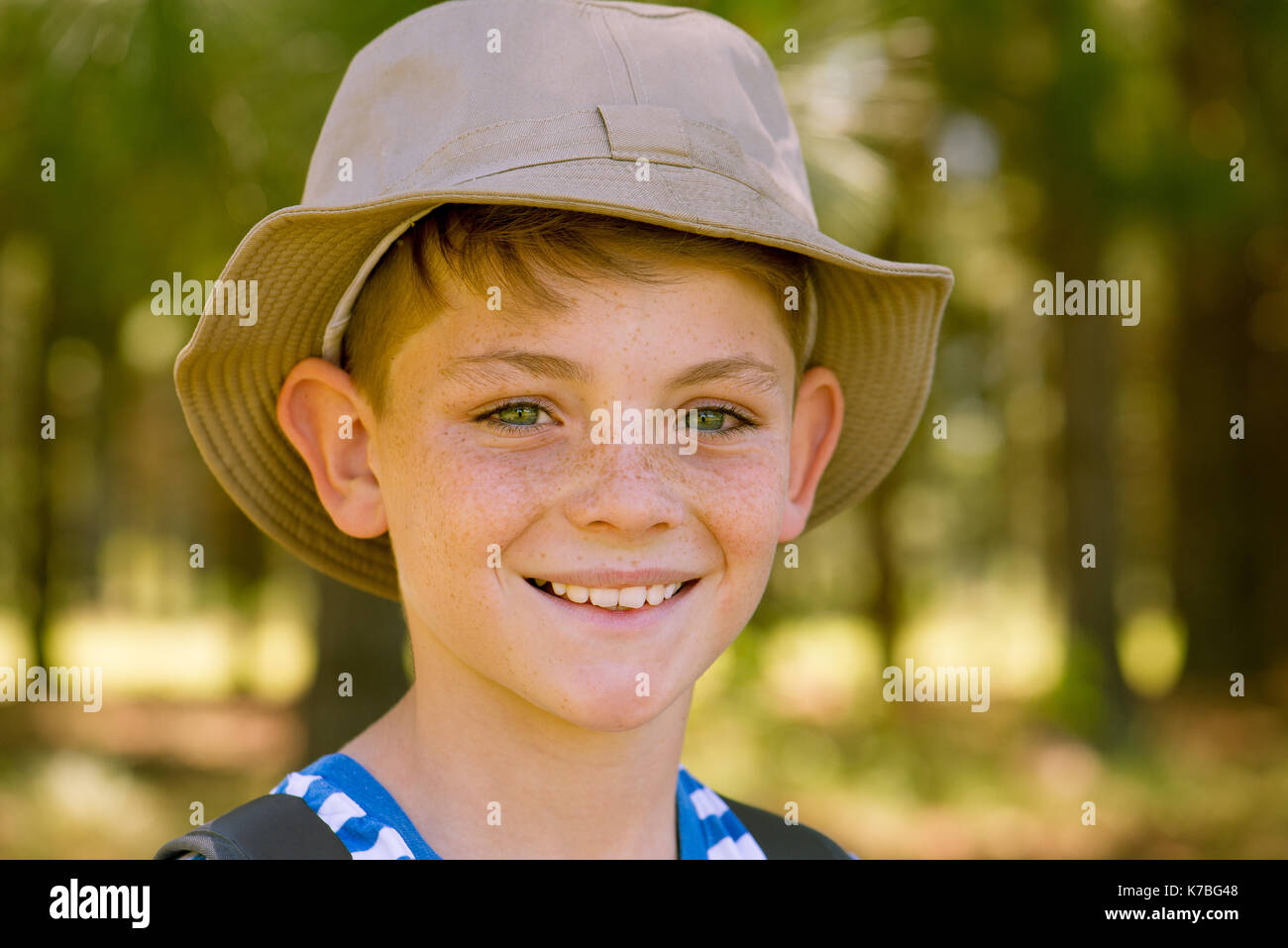 Preteen boy, portrait Stock Photo