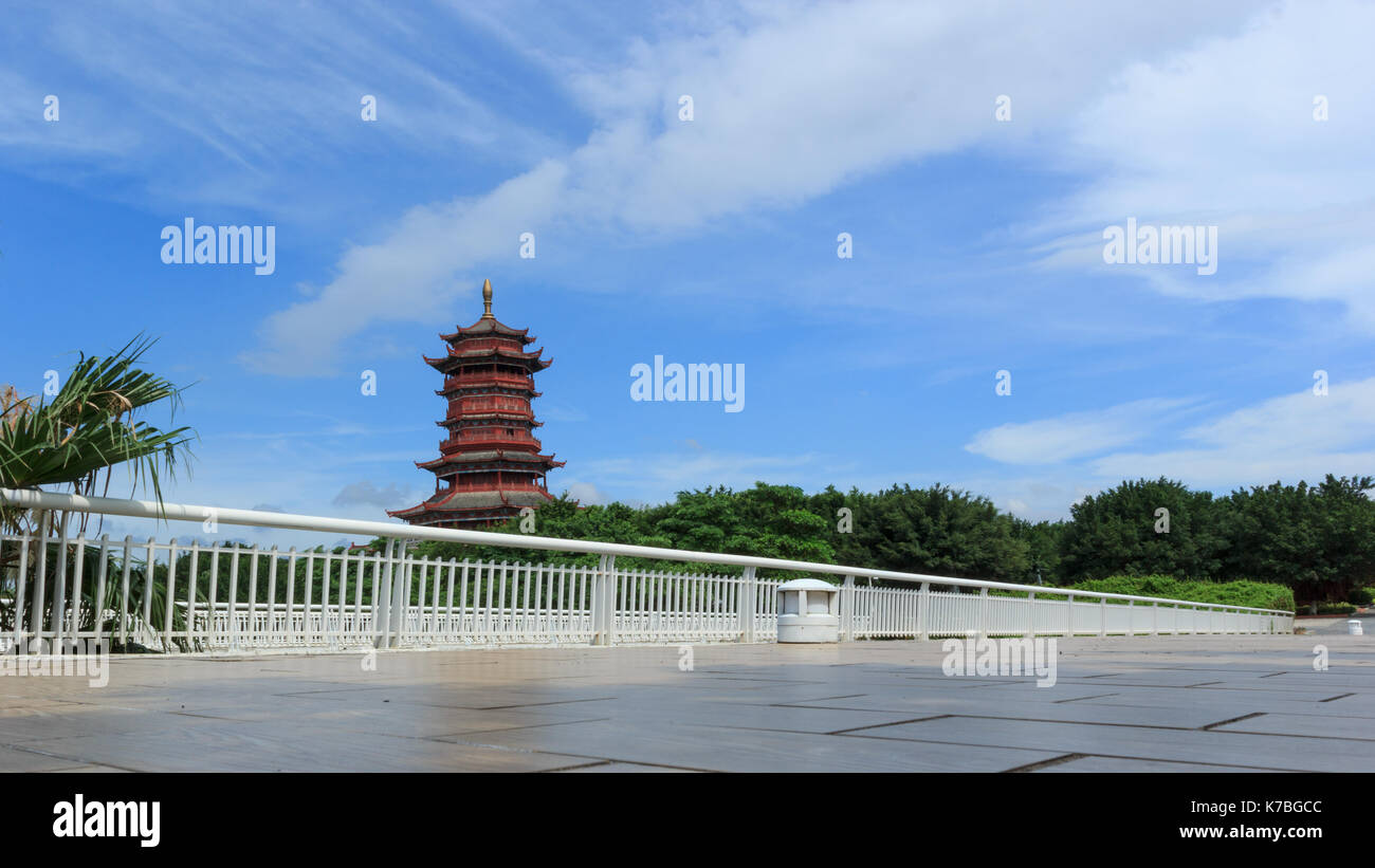 Xinglin Pavilion, Tower Stock Photo