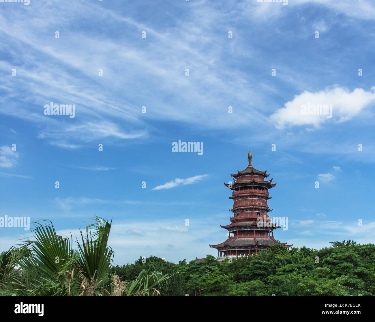Xinglin Pavilion, Tower Stock Photo