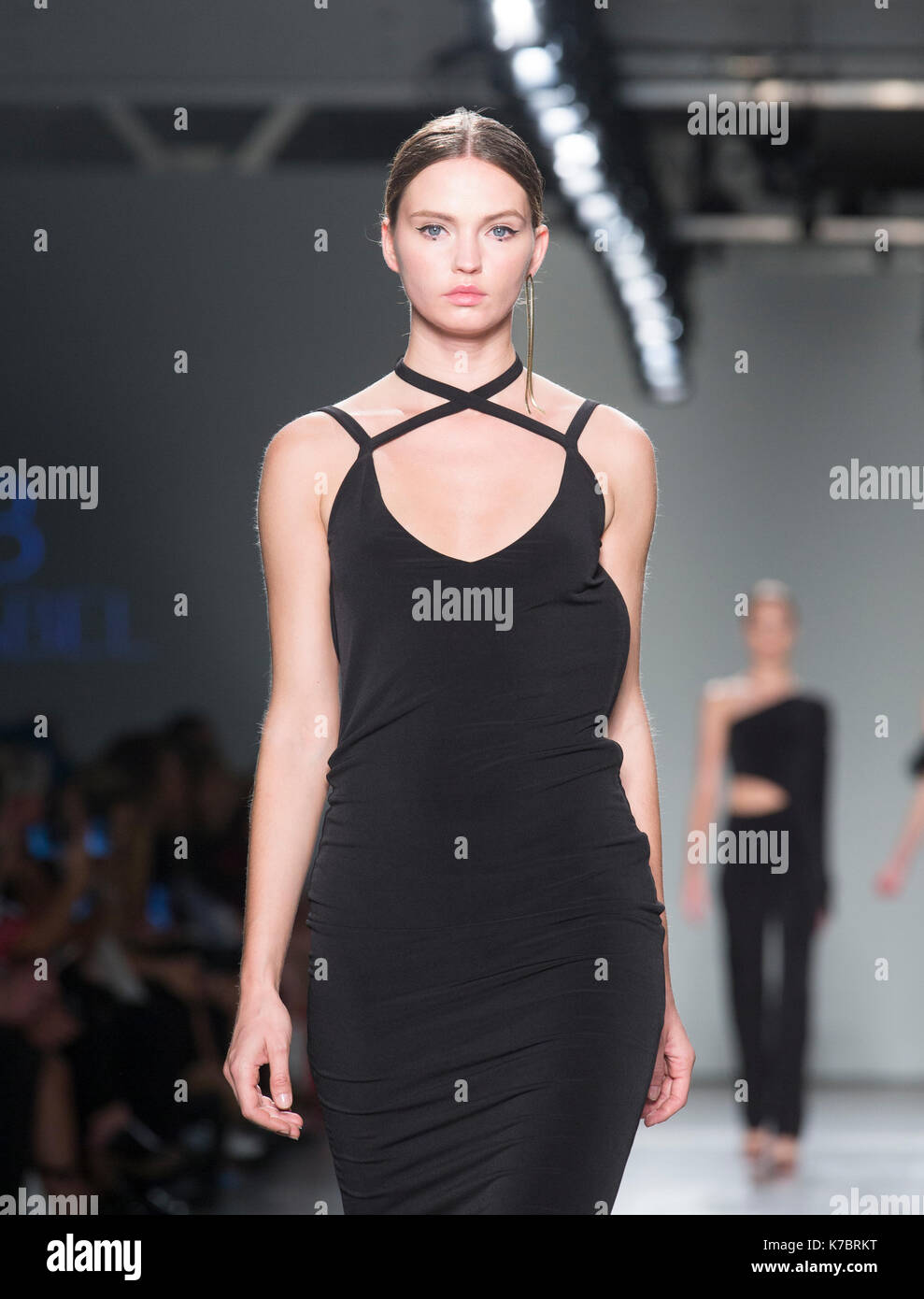 New York, NY USA - September 12, 2017: Model walks runway for Sabo Luxe ...