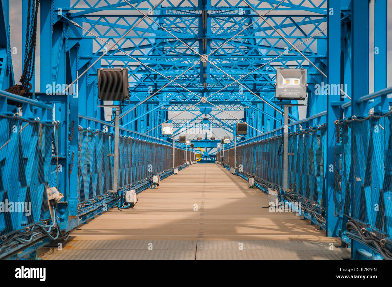 Middlesbrough Transporter Bridge Stock Photo