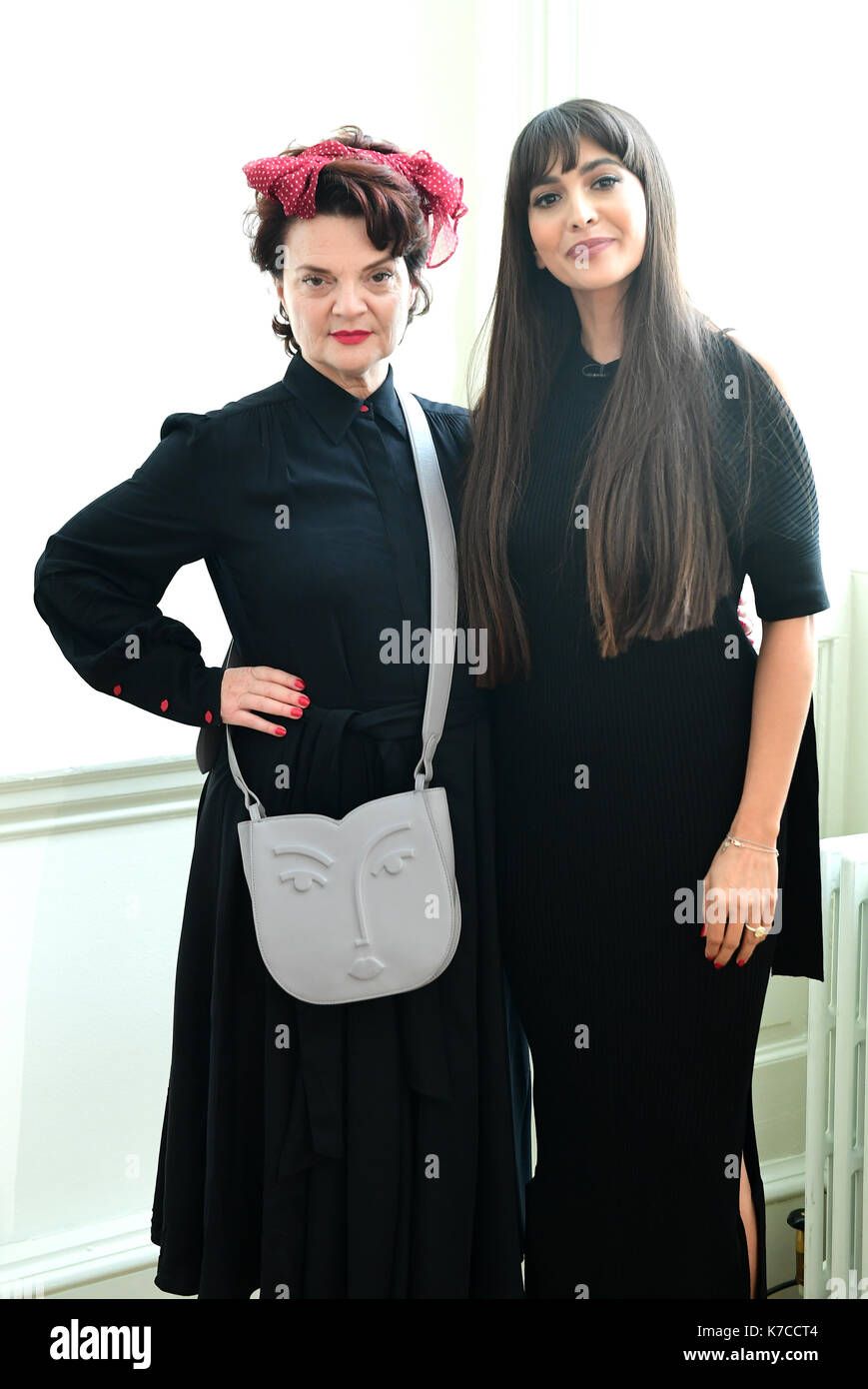 Lulu Guinness, with Zara Martin, at a Build event, in association Stock  Photo - Alamy