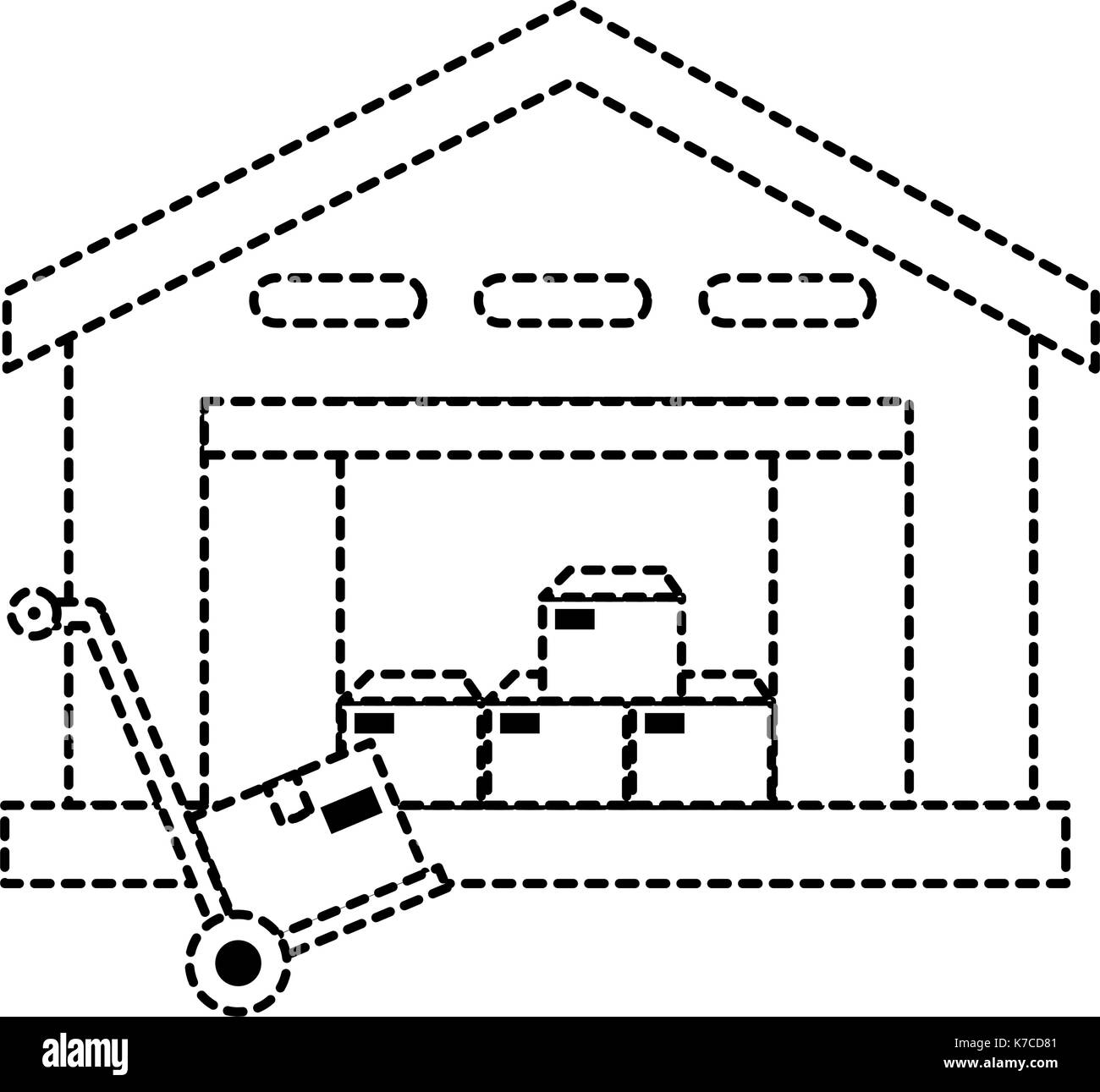 warehouse building isolated icon vector illustration design Stock ...