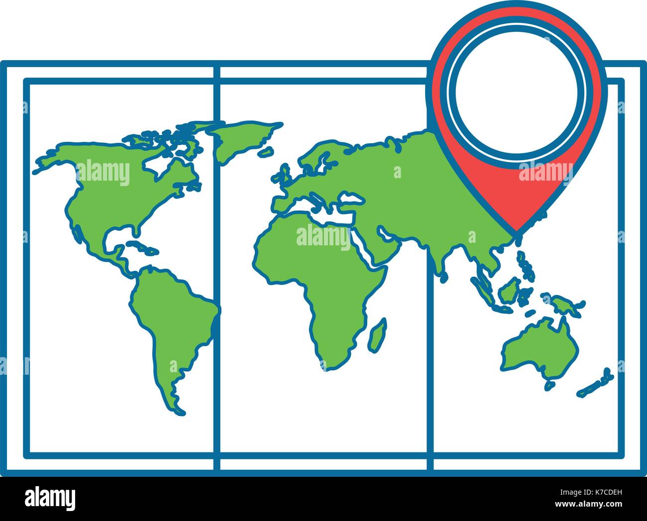world map paper icon Stock Vector Image & Art - Alamy