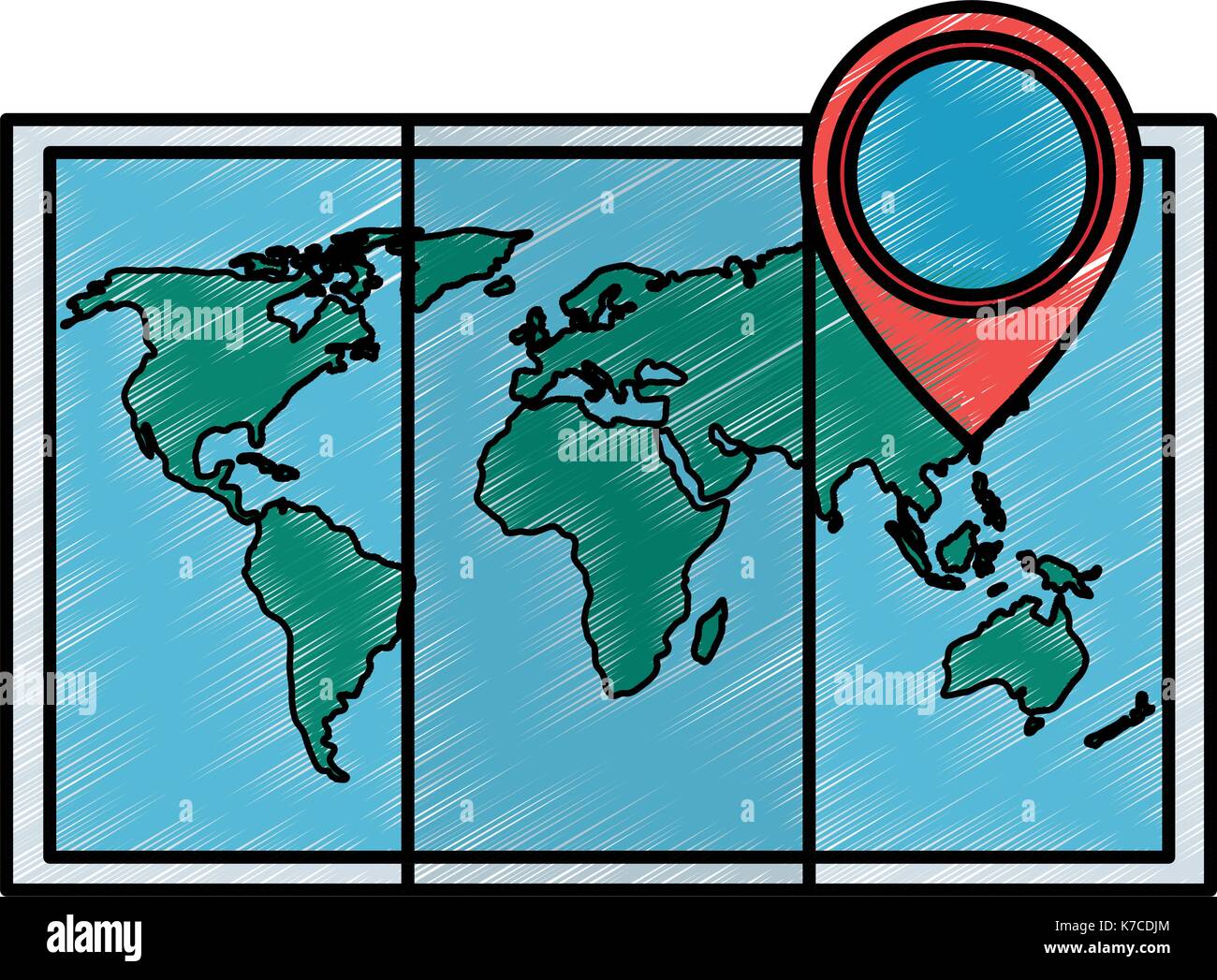 world map paper icon Stock Vector Image & Art - Alamy