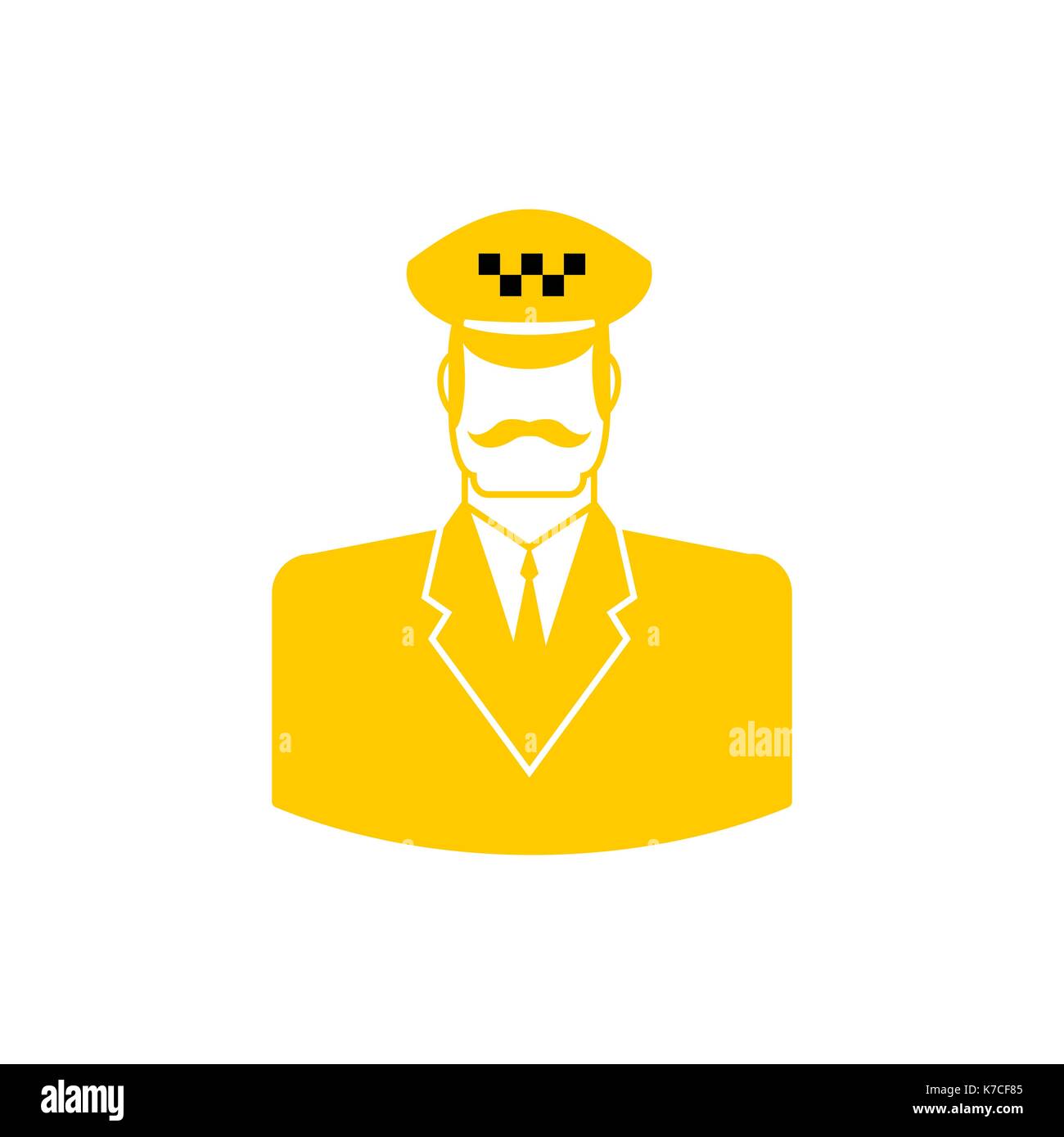 Taxi driver icon cabbie sign. cabdriver symbol. Vector illustration ...