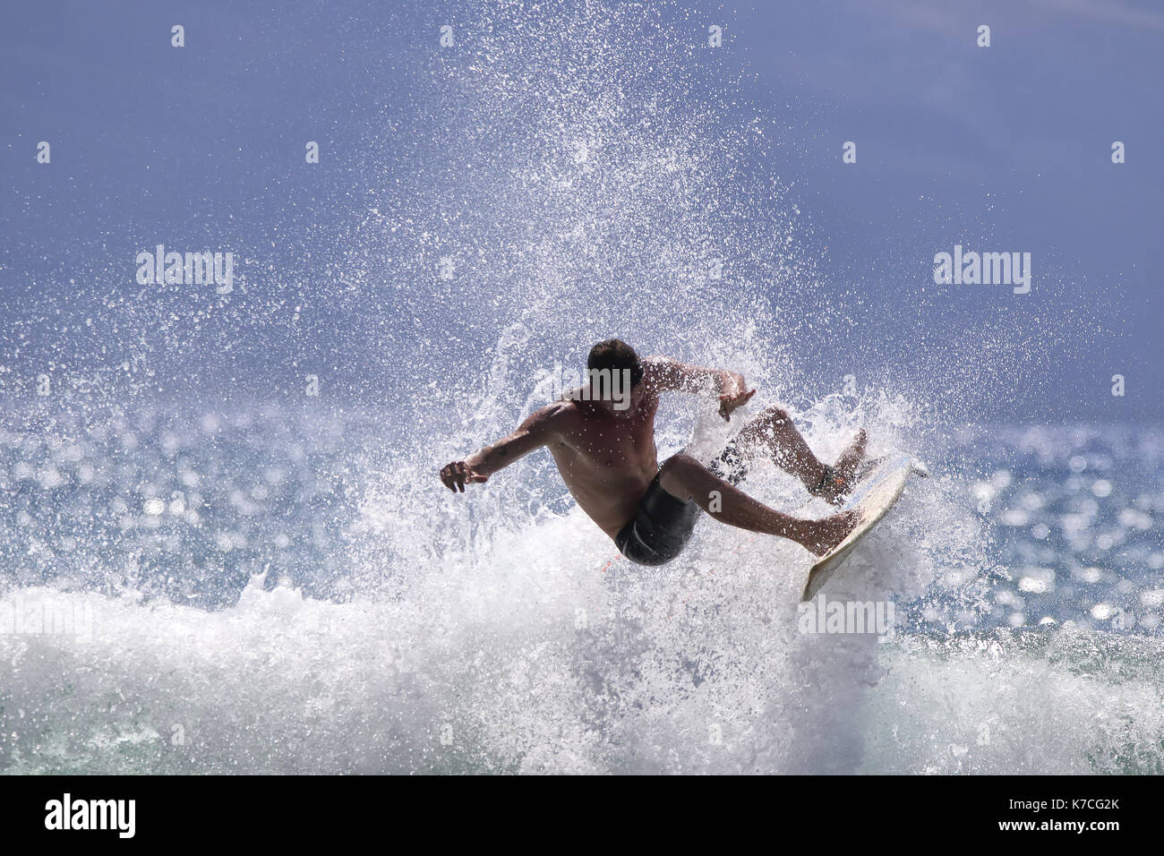 Surfing Breakwall in Lahaina on Maui Stock Photo Alamy
