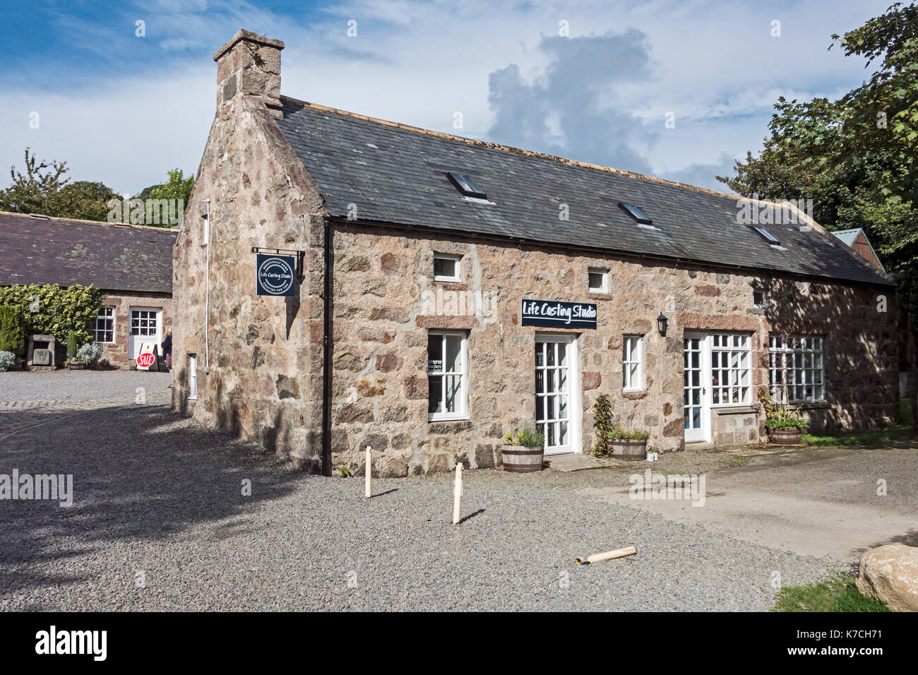 Life Casting Studio at Milton of Crathes art village in Crathes near Banchory Aberdeenshire Scotland UK Stock Photo