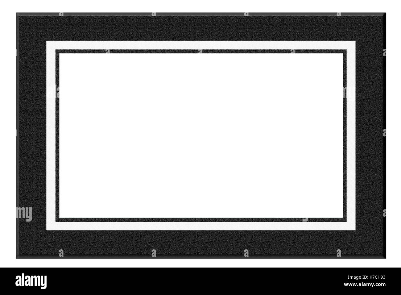 Black and white picture frame Stock Photo Alamy