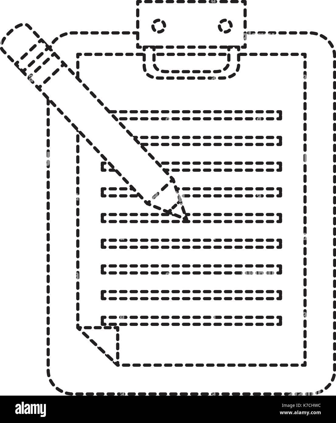 checklist clipboard with pencil vector illustration design Stock Vector ...
