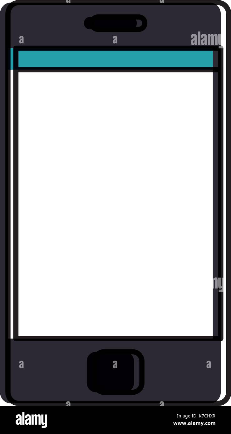 smartphone device isolated icon Stock Vector Image & Art - Alamy