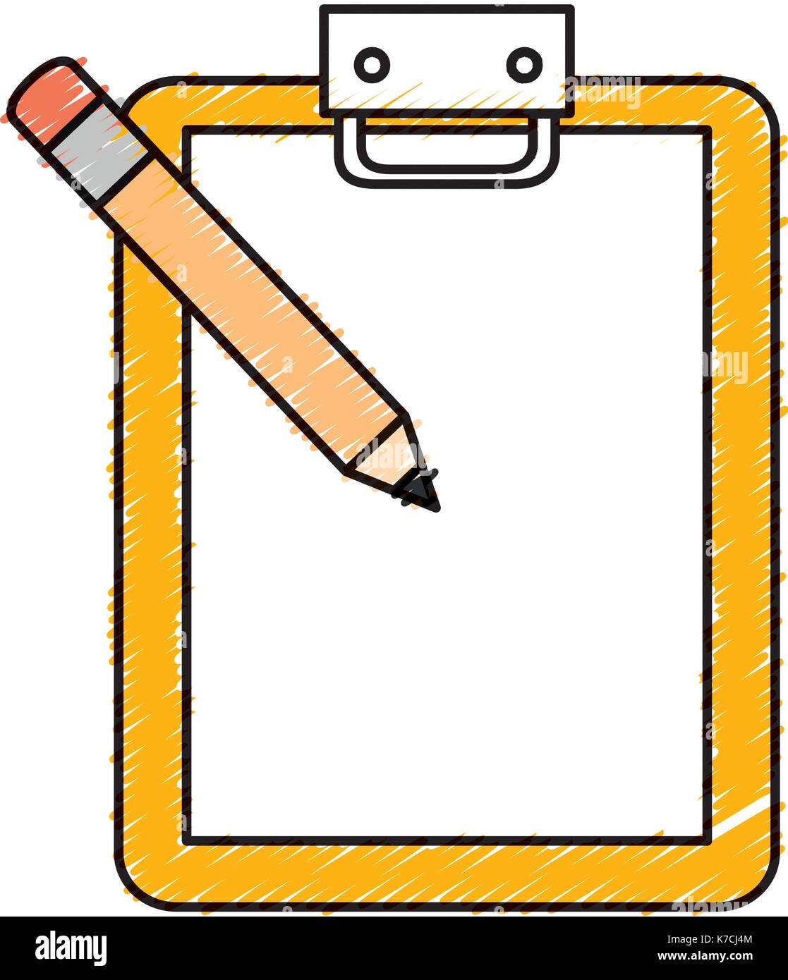 checklist clipboard with pencil Stock Vector Image & Art - Alamy