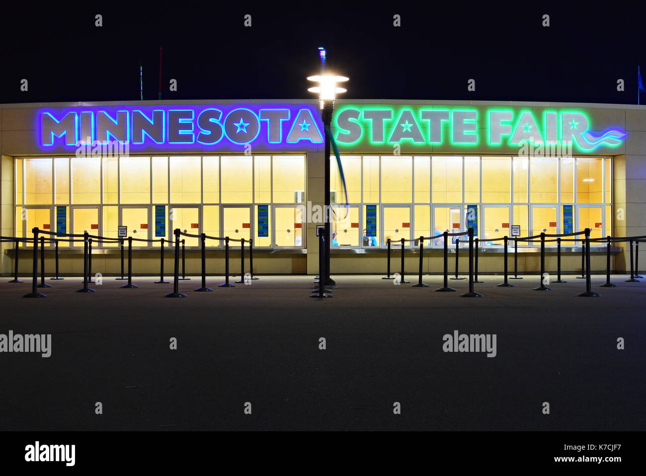 SEPTEMBER 29, 2017 - MINNEAPOLIS, MN : Closed for the night ticket