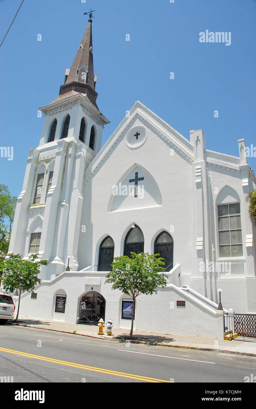 The Emanuel African Methodist Episcopal Church in Charleston Historic District in Charleston, South Carolina Stock Photo