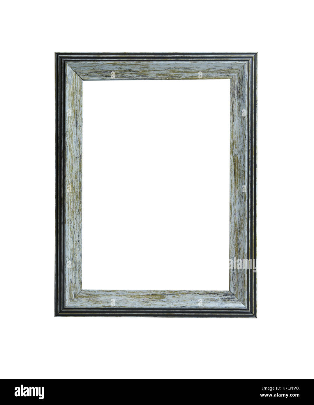 Old wooden frame isolated on white background Stock Photo - Alamy