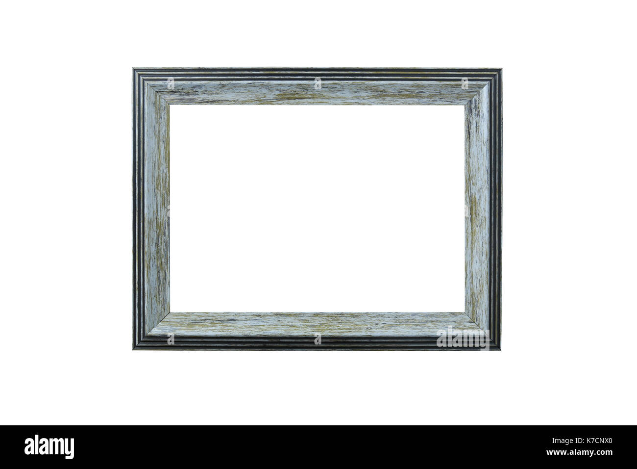 Old wooden frame isolated on white background Stock Photo - Alamy