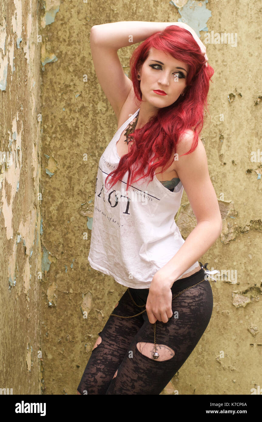 Redhead Wearing Leggings Redhead Wearing Leggings