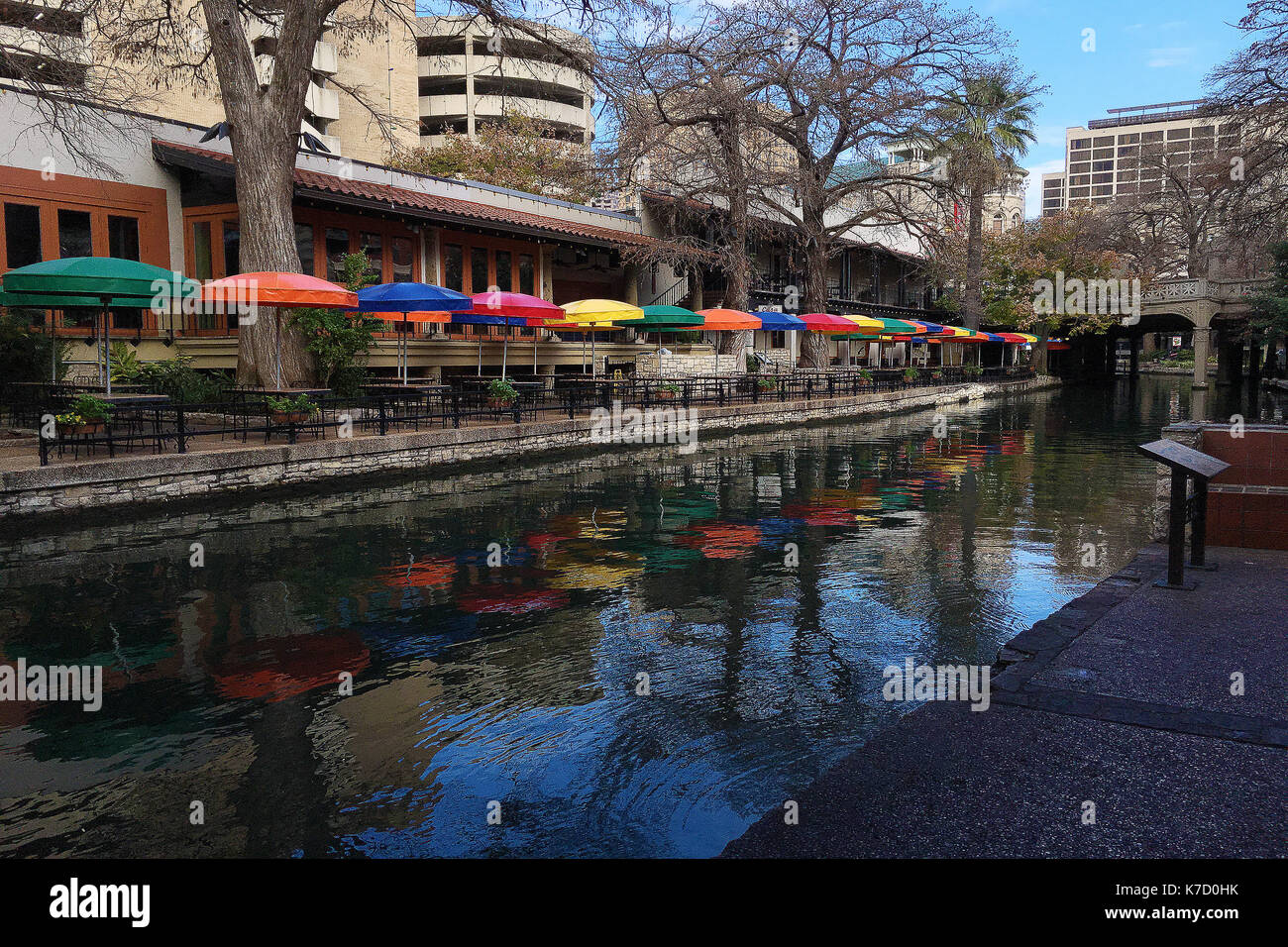 San Antonio Riverwalk Umbrellas High Resolution Stock Photography and ...