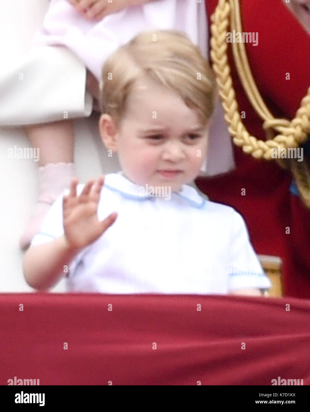 Photo Must Be Credited ©Alpha Press 079965 11/06/2016 Prince George Of Cambridge in London for Trooping the Colour 2016 during The Queen's 90th Birthday Celebrations. Stock Photo