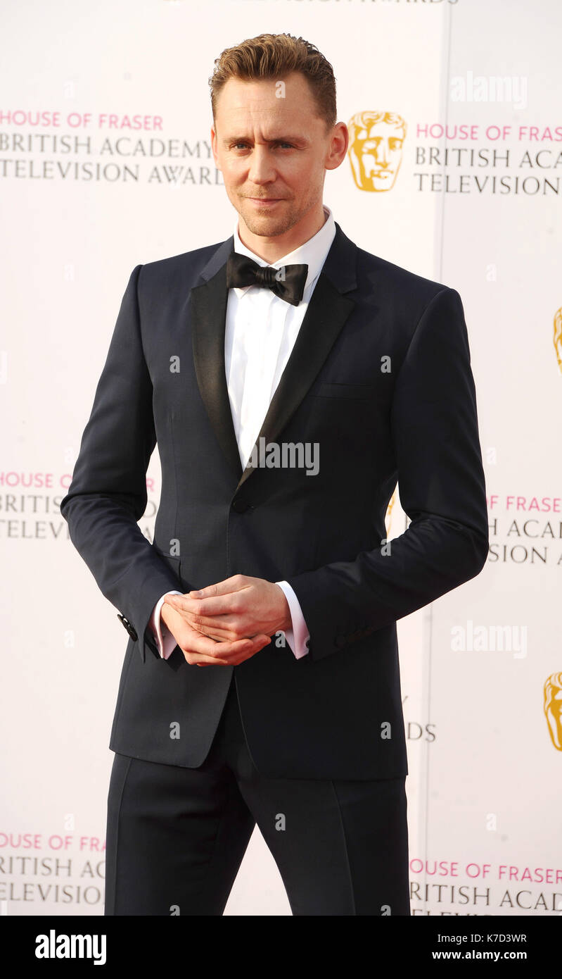 Photo Must Be Credited ©Kate Green/Alpha Press 079965 08/05/2016 Tom Hiddleston at the House of Fraser British Academy Television Bafta Awards Arrivals 2016 held at the Royal Festival Hall in London Stock Photo