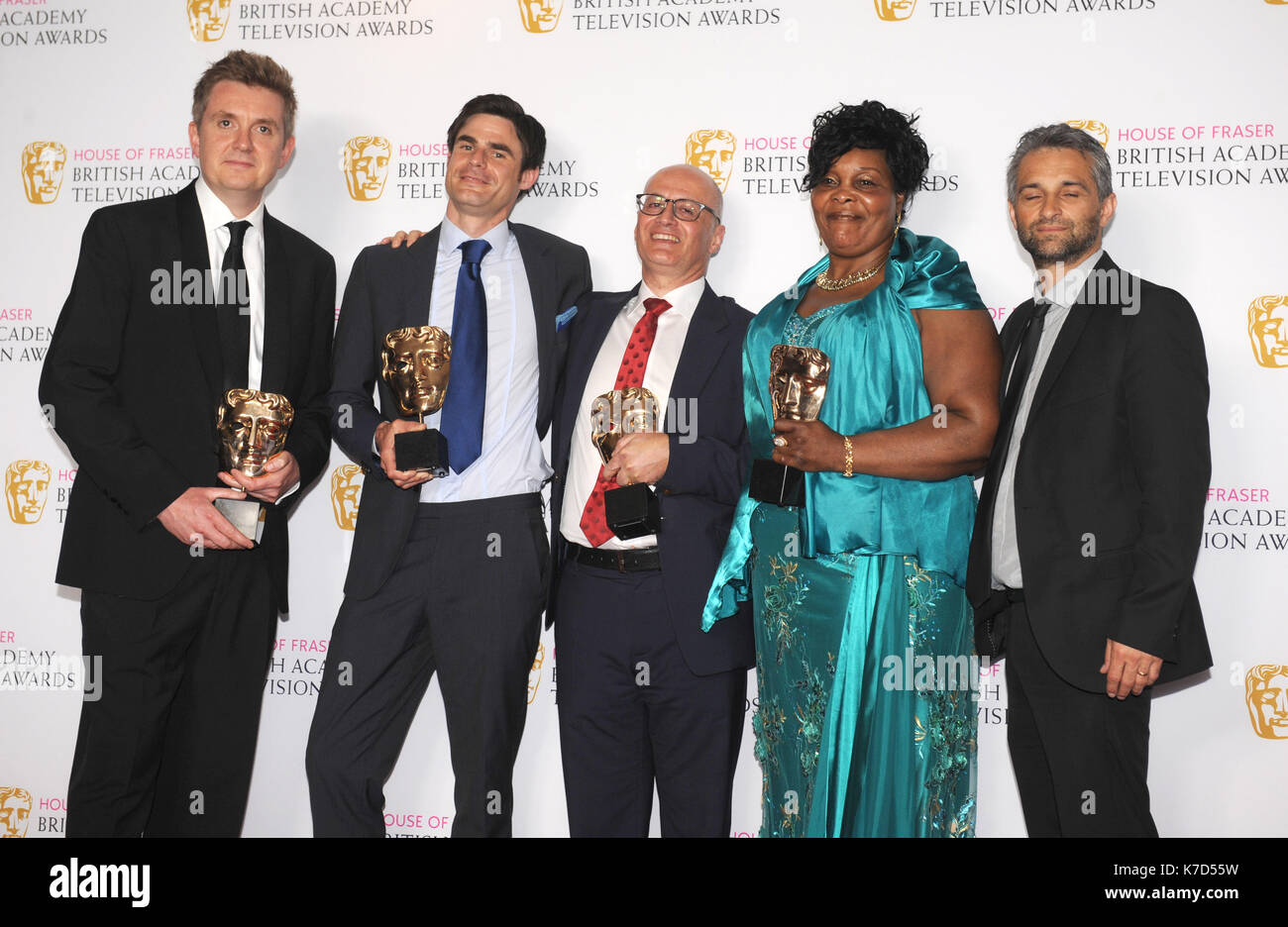 Photo Must Be Credited ©Kate Green/Alpha Press 079965 08/05/2016 Guests at the House of Fraser British Academy Television Awards Bafta Pressroom held at the Royal Festival Hall in London Stock Photo
