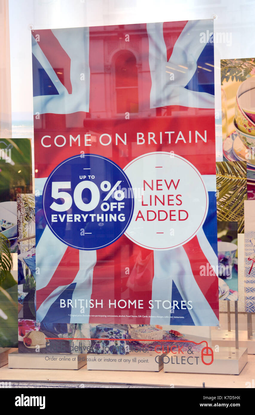 Photo Must Be Credited ©Alpha Press 066465 25/05/2016 BHS British Home Stores Store on Oxford Street in London. Stock Photo
