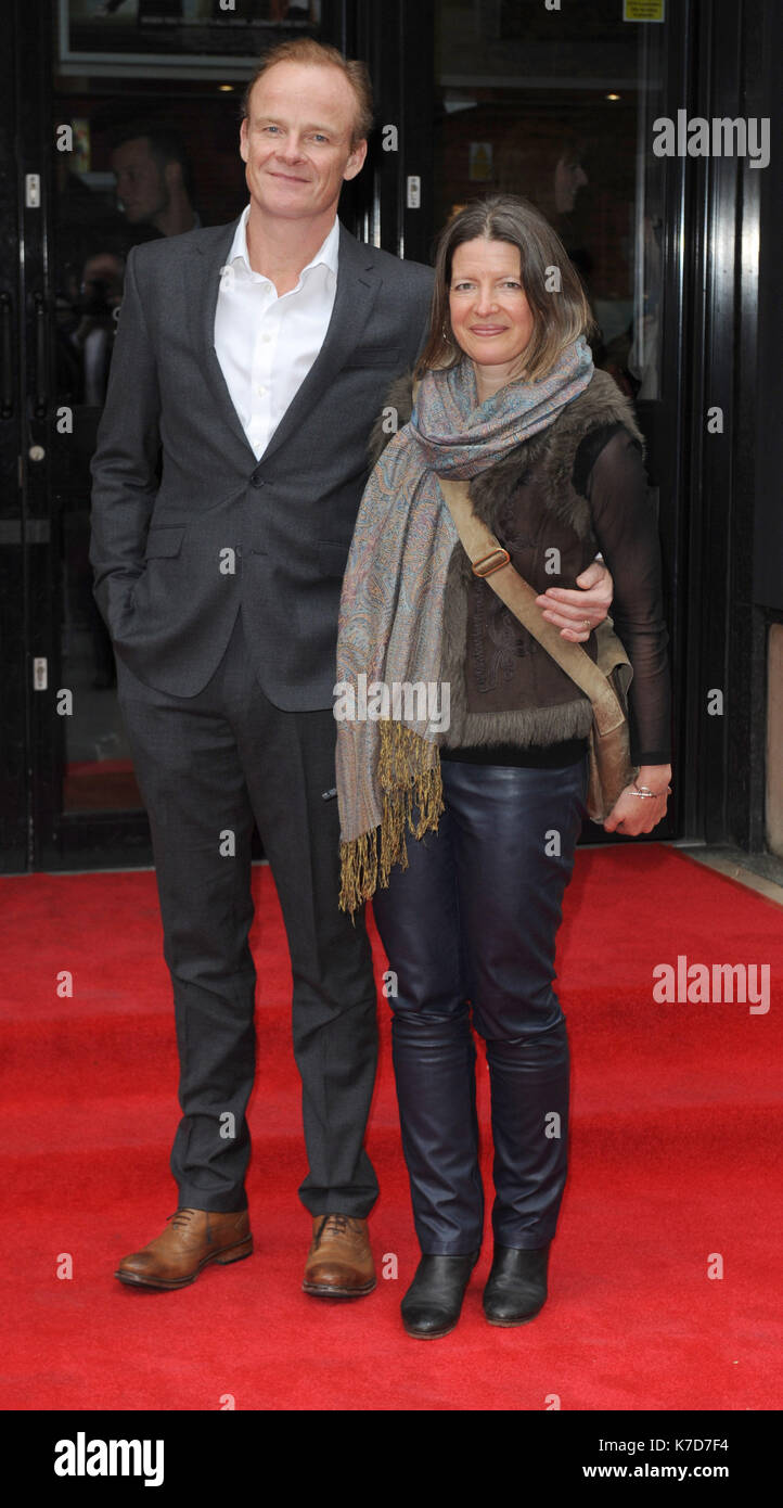 Photo Must Be Credited ©Kate Green/Alpha Press 079965 21/04/2016 Alistair Petrie and Lucy Scott at the Kicking Off Gala Screening held at the Prince Charles Cinema in London Stock Photo