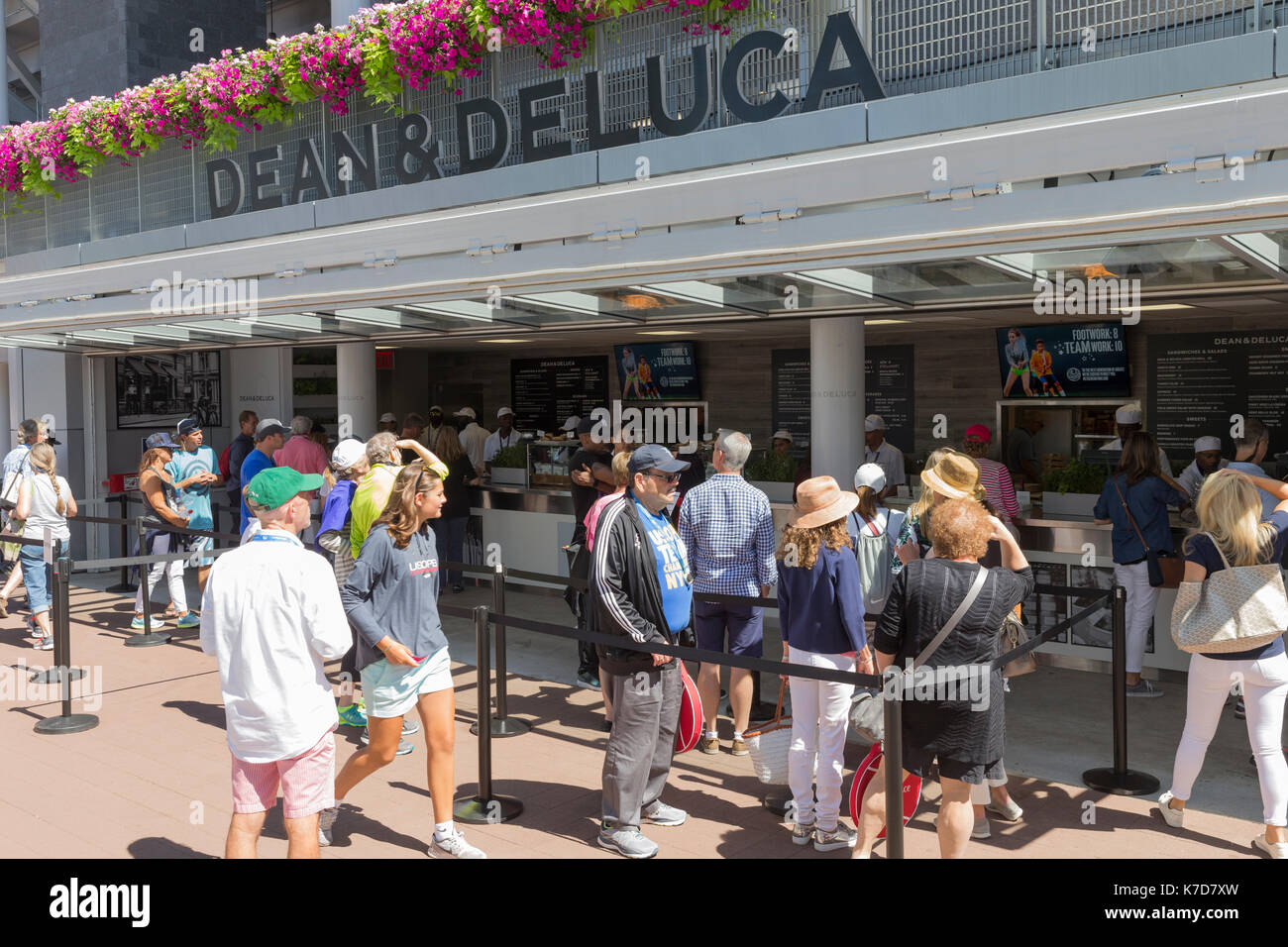 New York, NY USA August 31, 2017 Food court at US Open Championships