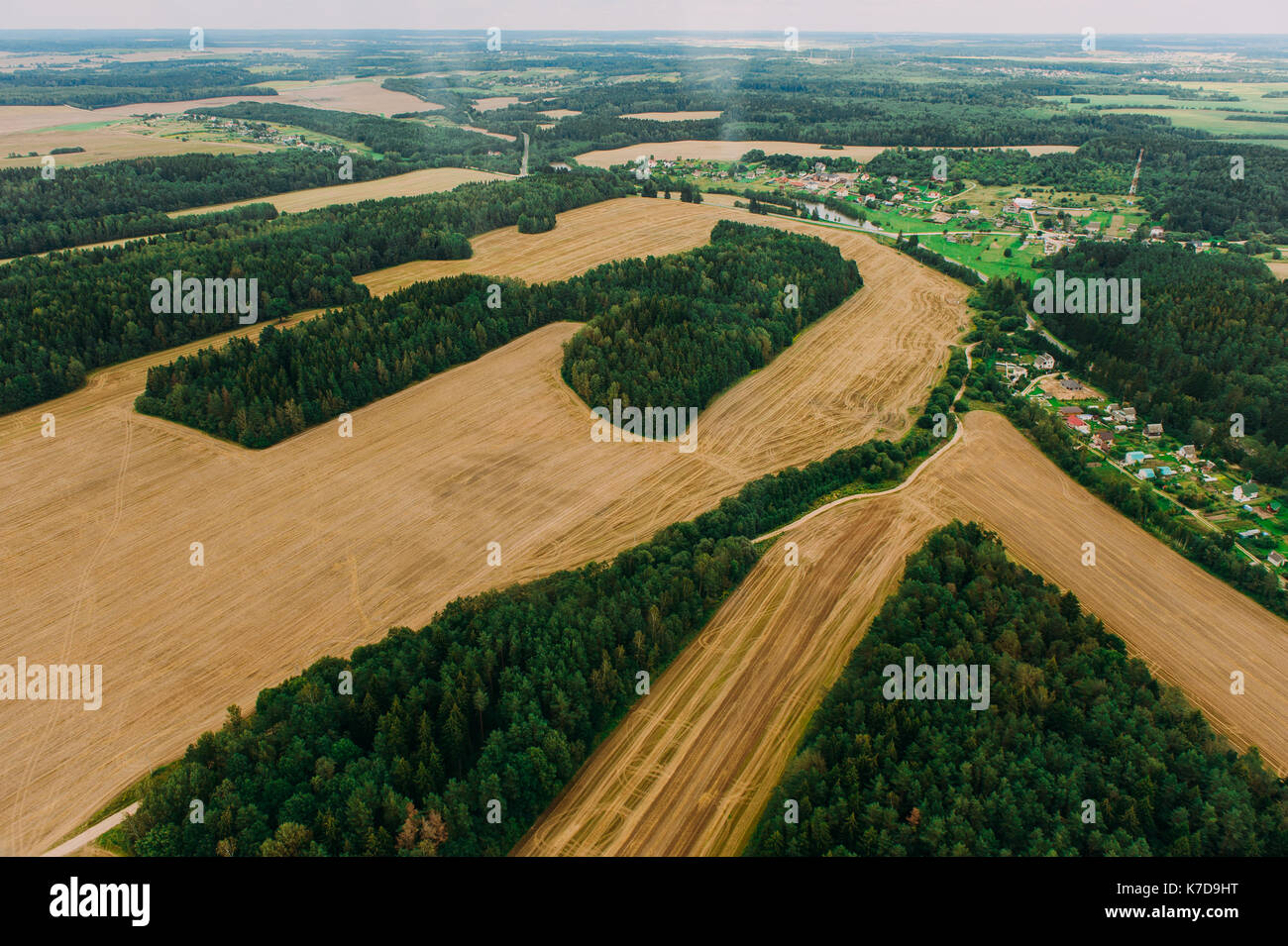Nature in Belarus. View from helicopter, Minsk Stock Photo - Alamy