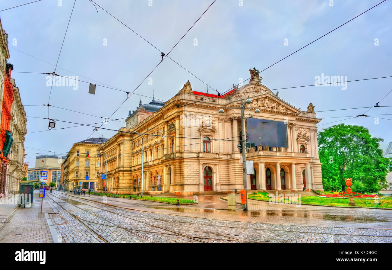 Mahen Theatre in Brno, Czech Republic Stock Photo