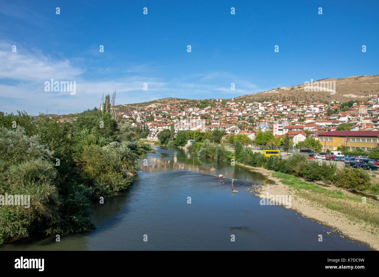 Macedonia - Veles city - Vardar river Stock Photo - Alamy