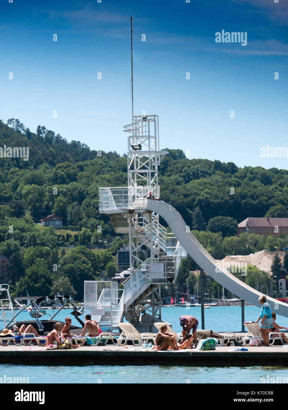 Pop Plage At Lake Annecy Stock Photo 159491343 Alamy