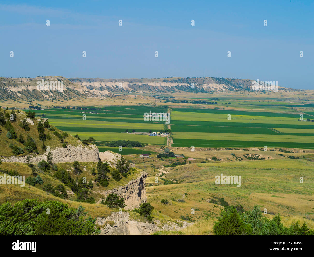 Vista Of The Western Nebraska Prairie In The Morning Near Scottsbluff Nebraska Stock Photo Alamy<script async src=