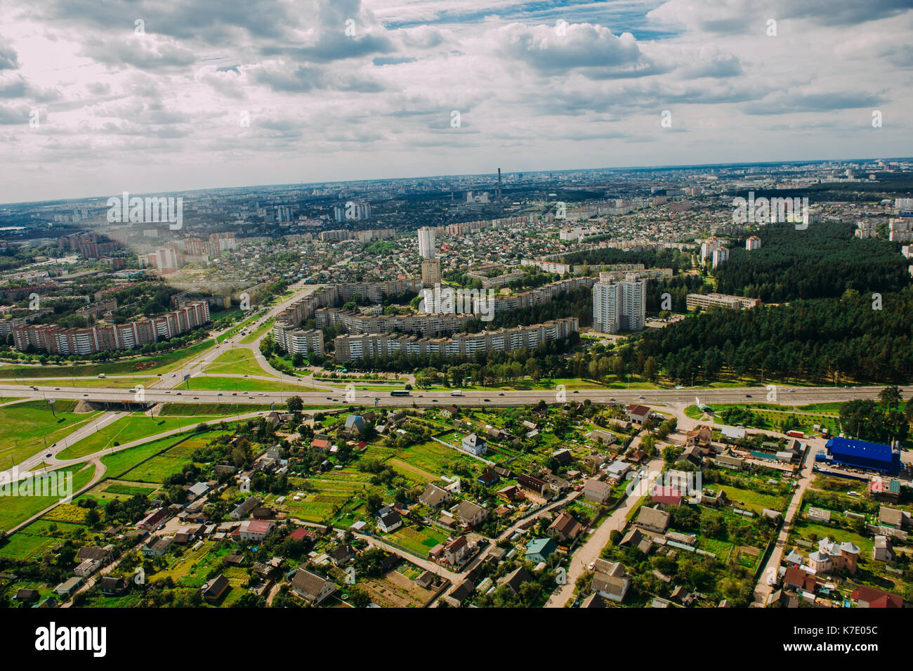 Nature in Belarus. View from helicopter, Minsk Stock Photo - Alamy