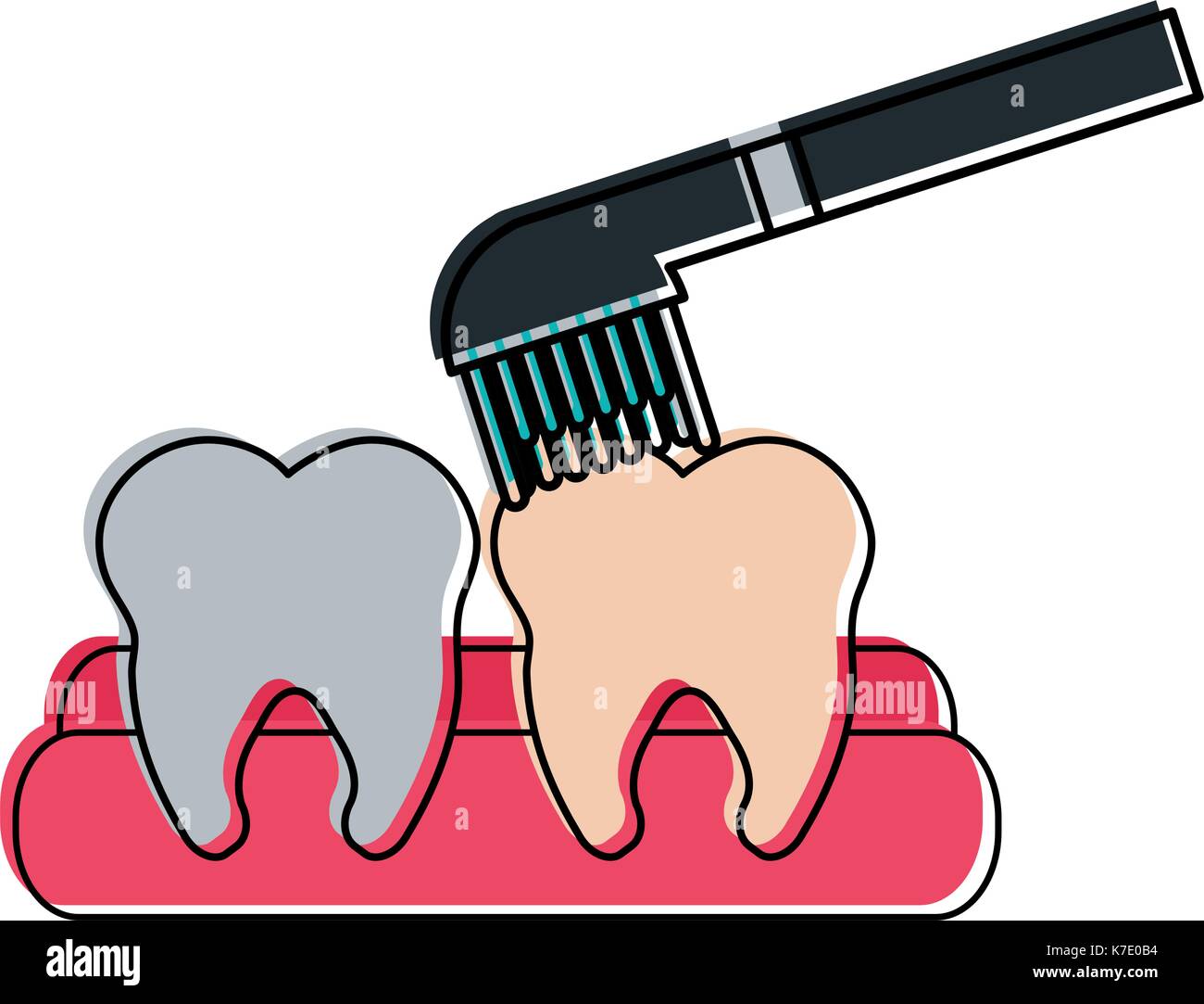 toothbrush dental care icon image Stock Vector Image & Art - Alamy